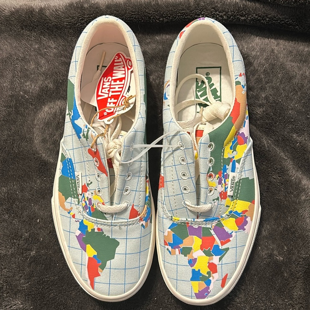 Brand New Map Printed Vans